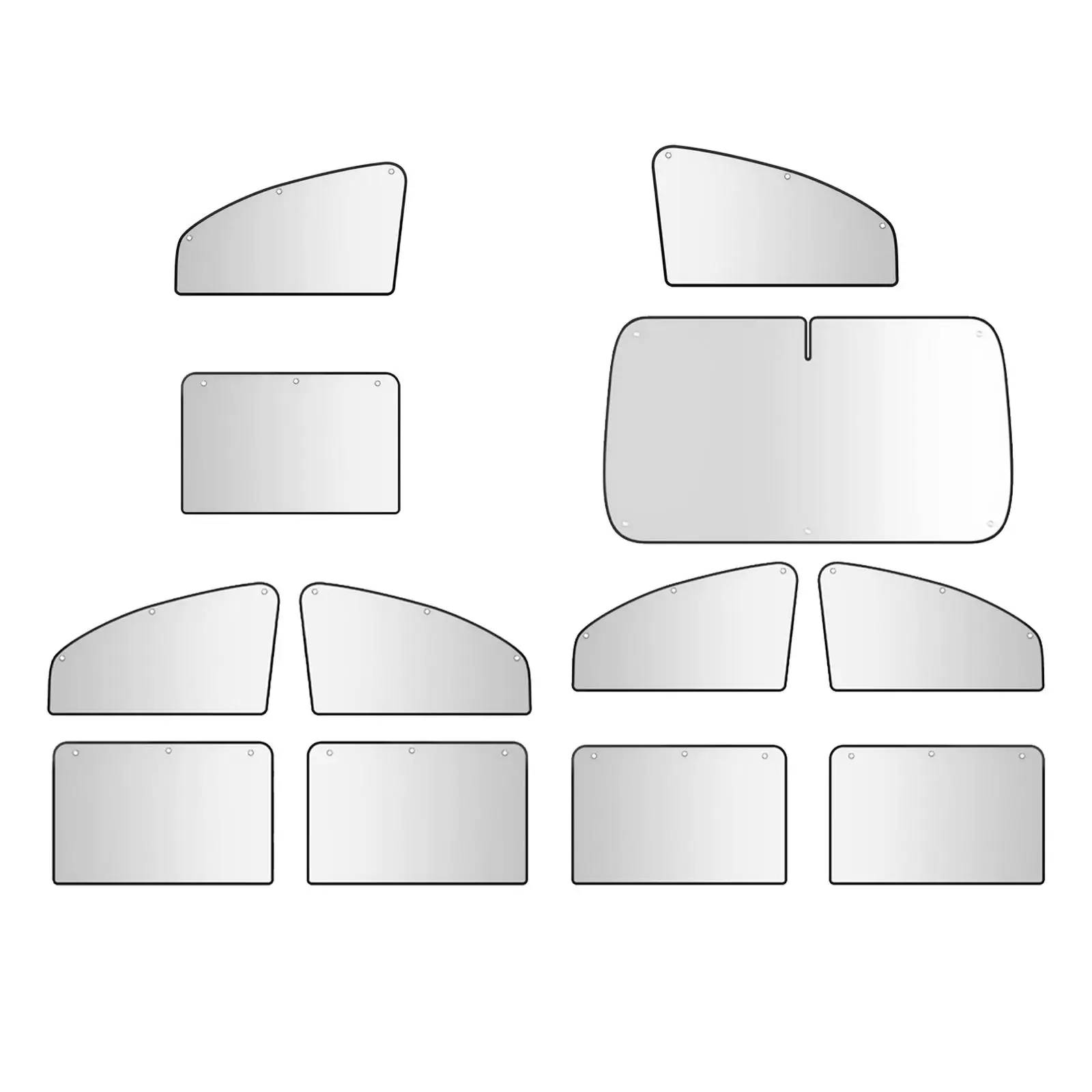 نافذة السيارة الظل الزجاج الأمامي العزل الحراري ديكور طوي سهلة التركيب لوازم غطاء الشمس للسيارات سيارة الداخلية SUV #2