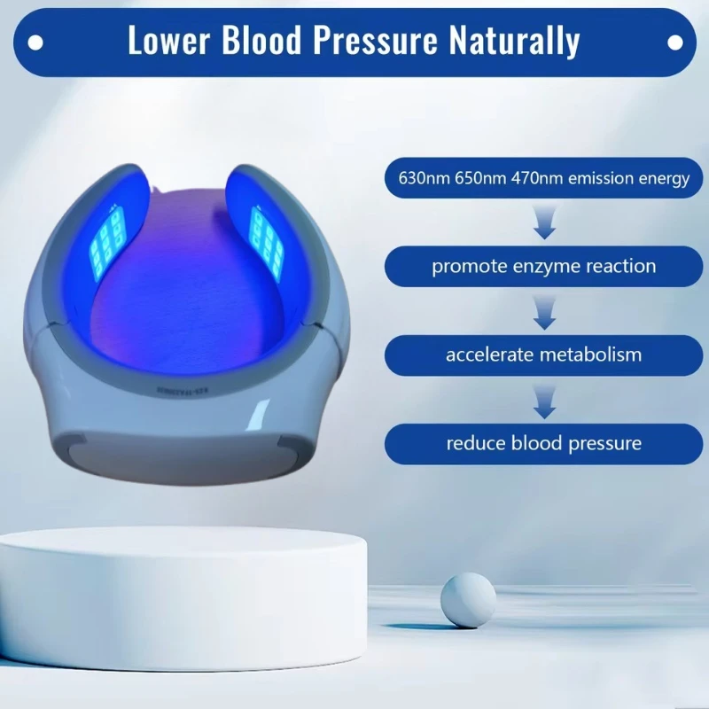 

Medical Grade 650nm Laser - Neck Device for Hyperlipidemia & Hypertension