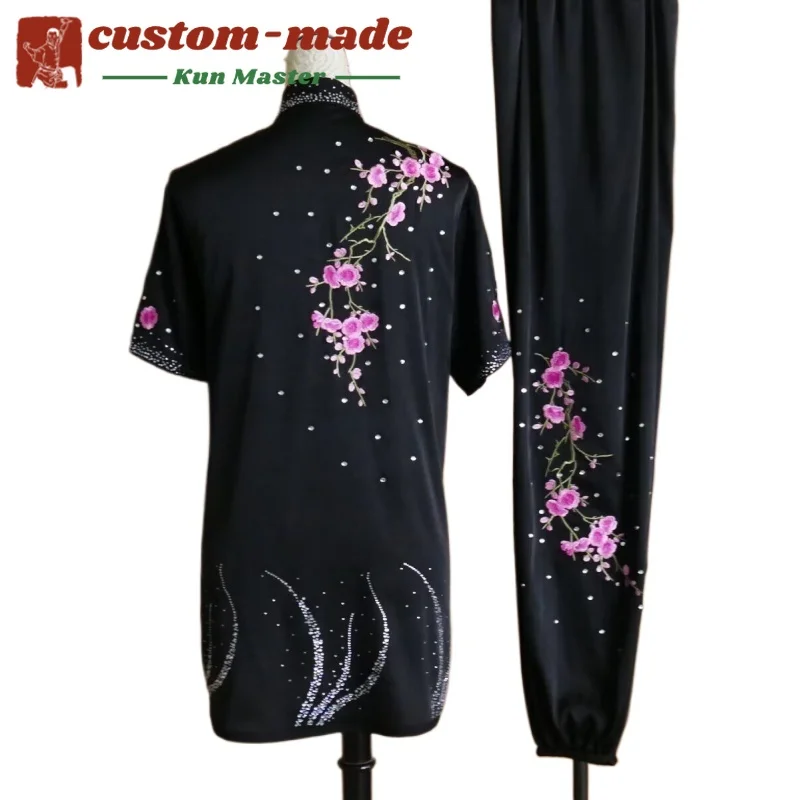 Custom Martial Arts Uniform Kung Fu Suit with Dragon Embroidery Southern Fist Long Fist Reinforced for KungFu Forms Competition