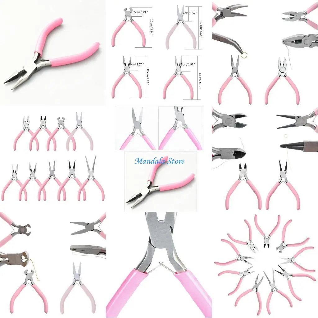 

U2JC 9 Pieces Jewelry Pliers Set for DIY Crafts and Repair Perfect for Jewelry Making