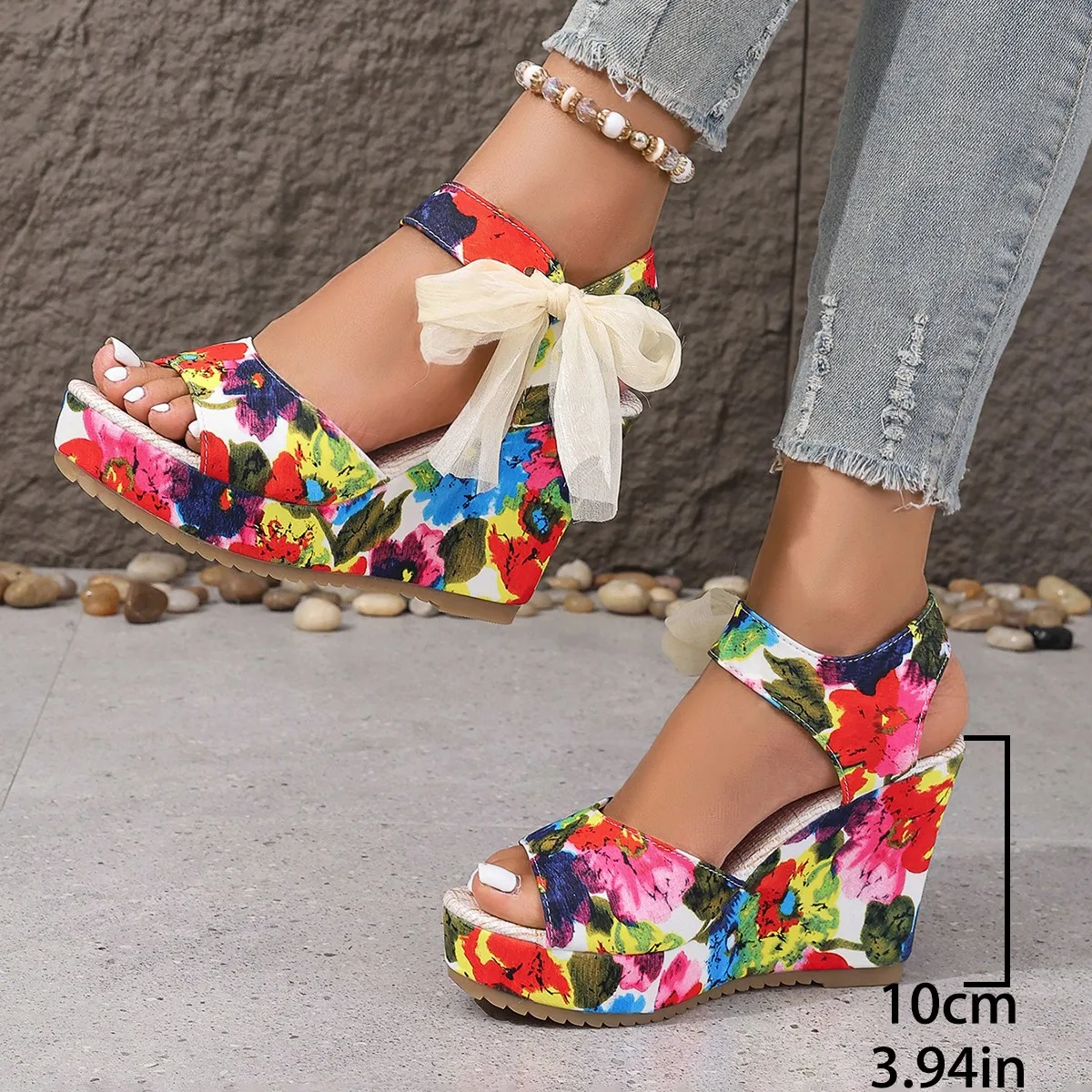 Frauen Komfortable Keil Sandalen Ferse Schnalle Fisch Schnabel Sandalen Wasserdichte Neue Anti-slip Mode Rom Schuhe Alias De Mujer