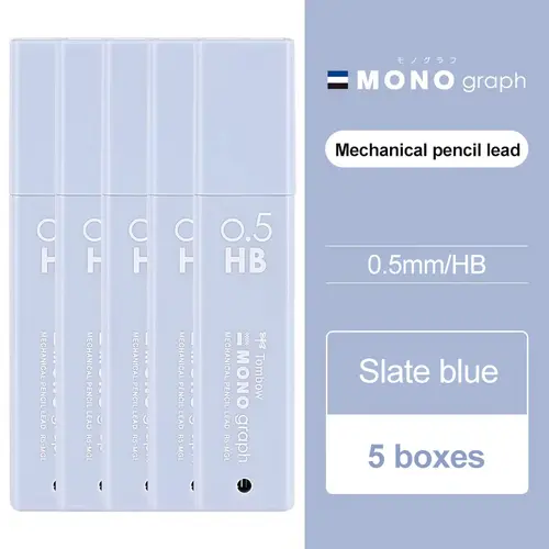 5pcs Japan Tombow Mechanical Pencil Lead MONO Graph 0.5mm Non Breakable Lead Student 2B/HB Activity Lead XCR5-MGL Art Supplies - Image 13