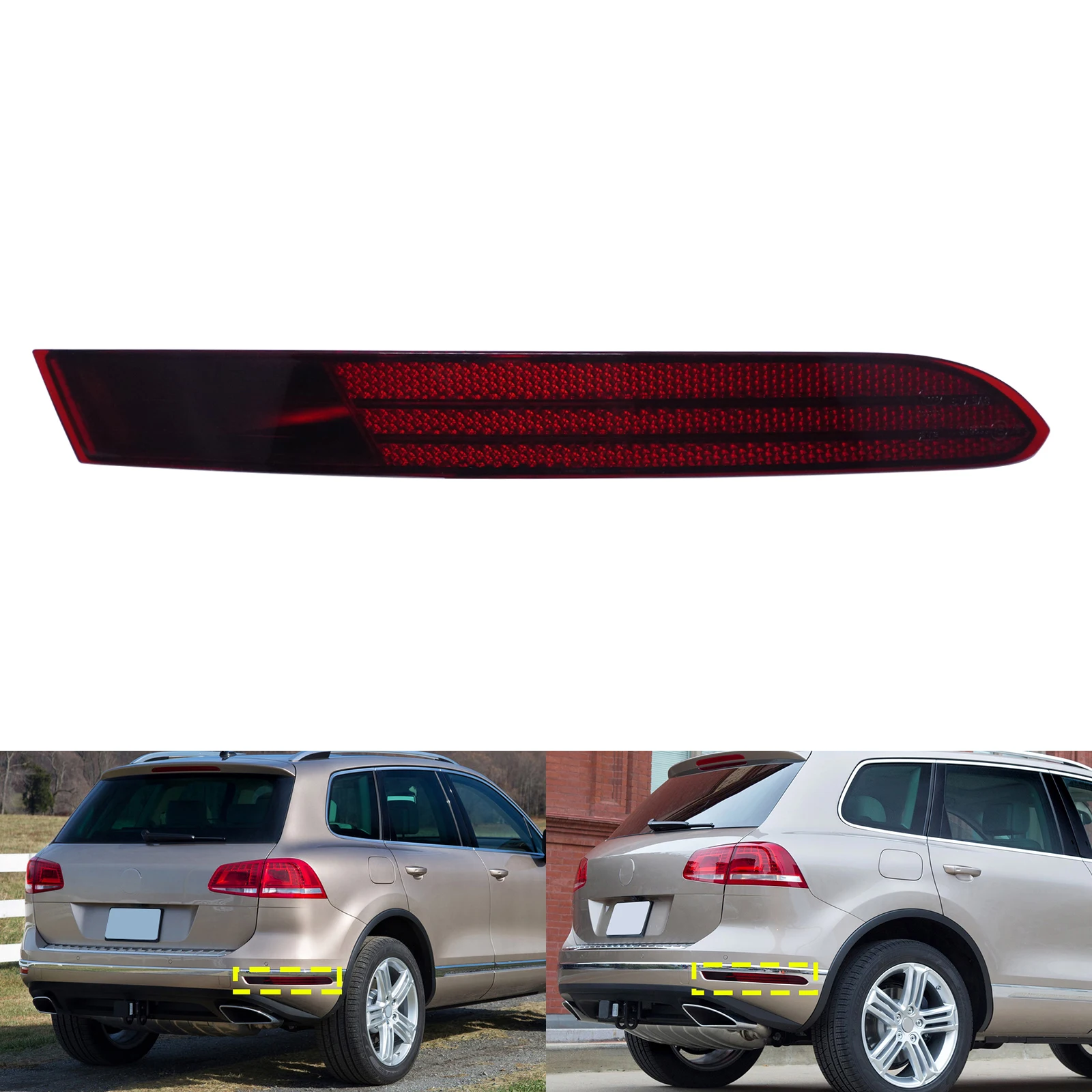 

Отражатель правого заднего бампера в сборе, красная линза 7P 6945702 K Для VW Touareg 7P 15-18