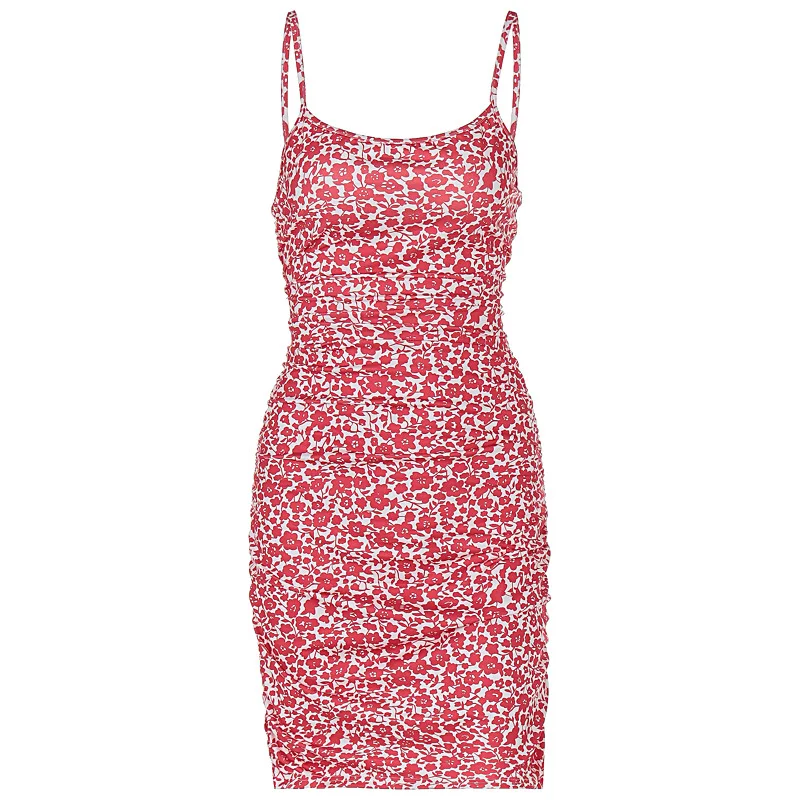 Europe et états-unis été nouveau mince sexy épice floral fronde sac hanche jupe mode vêtements pour femmes