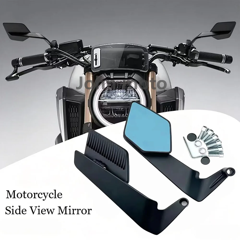 For CB650R CB650 R Motorcycle Mirrors Stealth Winglets Mirror Kits To Rotate Adjustable Mirrors
