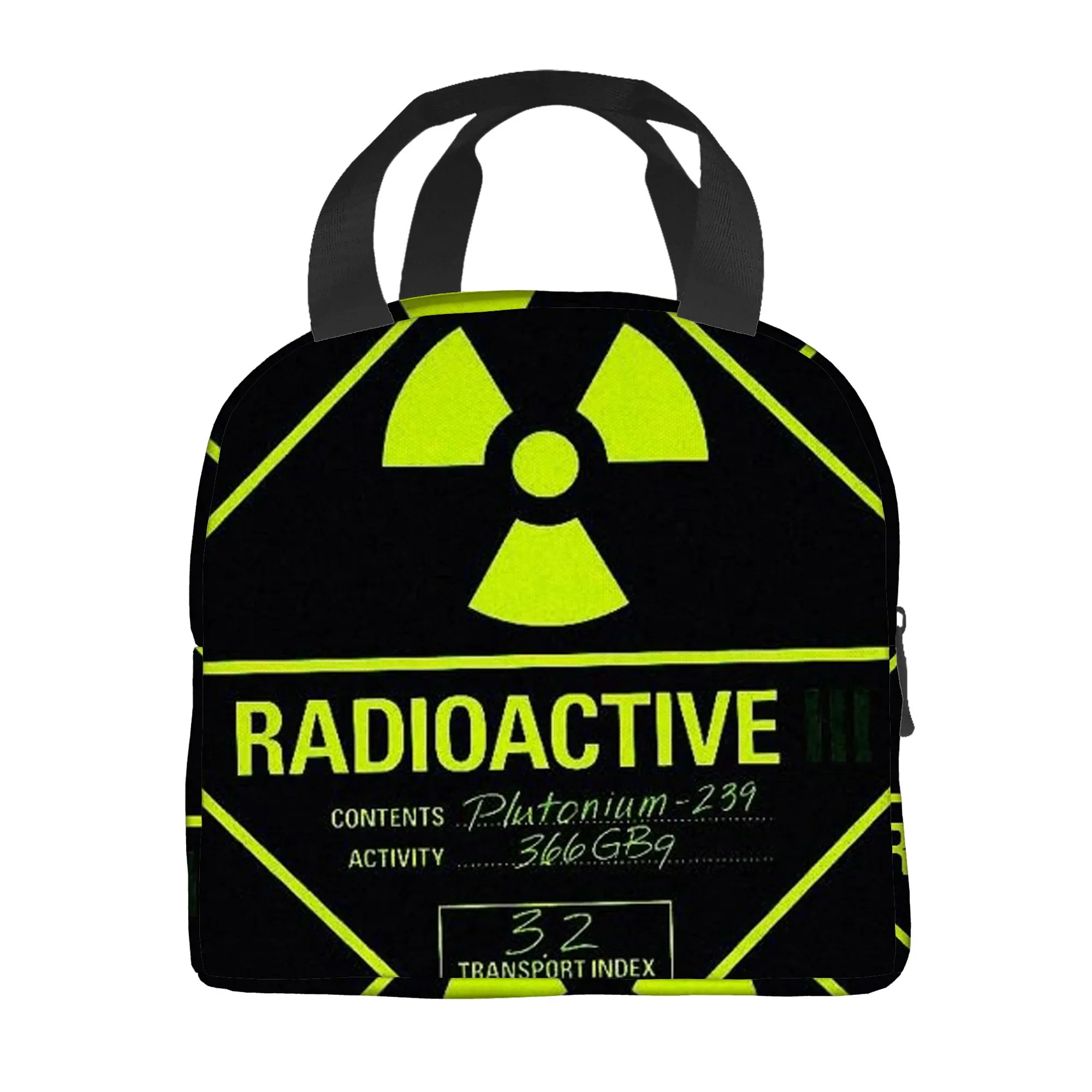 1pc a Thermal Bag with a Radioactive Warning Label, Designed for Insulation. It Is Not for Food Contact And Is Suitable for Home