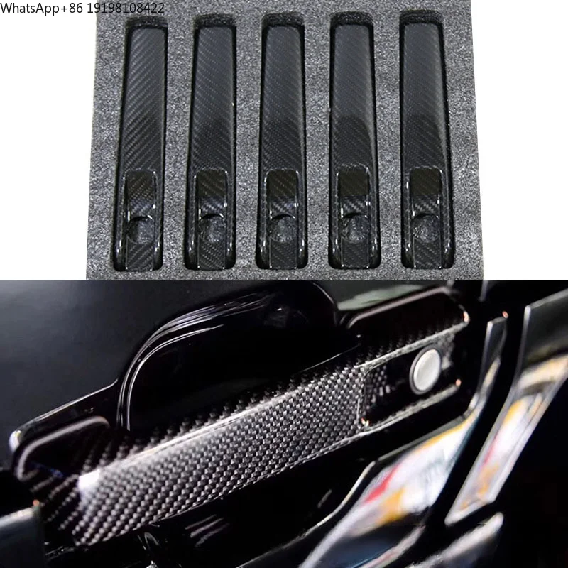 High Level Material Dry carbon exterior door handle cover five piece set suitable for Mercedes Benz G-Class W463 G63