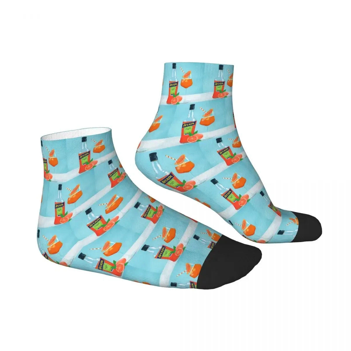 Aperol Spritz Socks Harajuku Super Soft Stockings All Season Socks Accessories for Man's Woman's Christmas Gifts