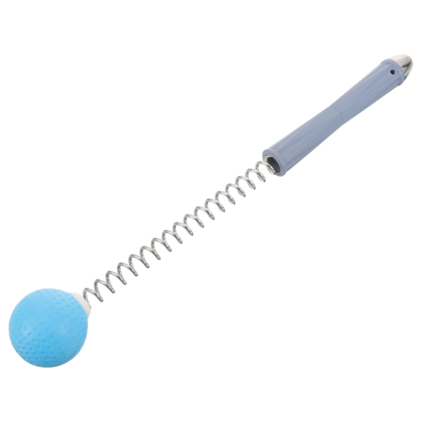 

1pcs Massage Hammer Handheld Blue Metal Body Massager Neck Shoulder Roller Knocking Spring Ball Home Use Durability