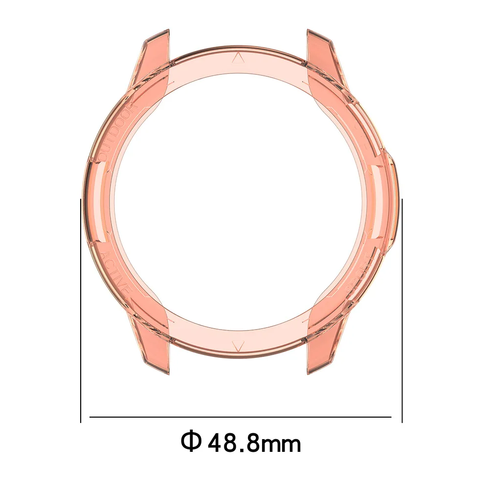 Soft TPU Protector Case For Xiaomi Watch S1 Active/Mi Watch Color 2 Clear Protective Shell Cover Frame Bumper