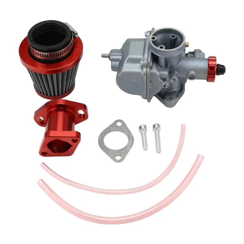 A02Q-Carburetor Kit Air Filter Adapt Intake Manifold Engine For VM22 212Cc GX200 6.5Hp 196Cc CT200U KT196 Moto Mini