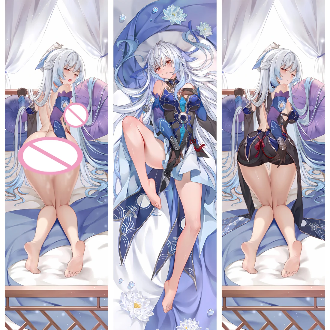 

Honkai Star Rail Jingliu Dakimakura Anime Japanese Otaku Waifu Life Hugging Body Pillow Case Cushion Pillow Cover Bedding Decor