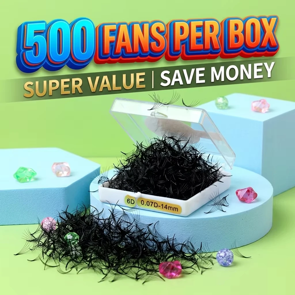 BlackShield Loose Lash 5D 6D 8D 10D Premade Volume Lashes 500 Cluster Fans Promade Eyelash Extension For Woman Makeup Cosplay