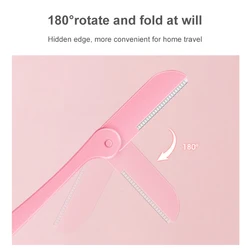 Eyebrow Trimmer Facial Hair Remover Female Eyebrow Trimmer Safe Shave Trimming Scissors Makeup Tool