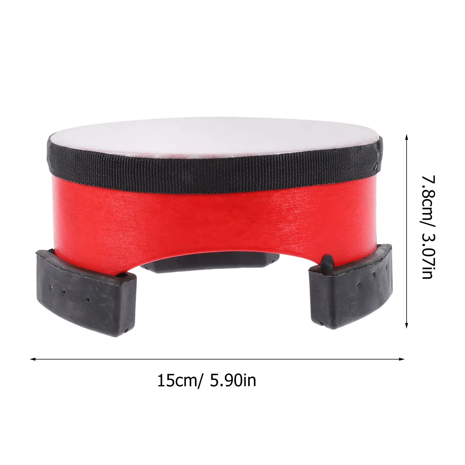 6 インチレッドフロアドラム子供打楽器幼児音楽玩具早期教育バスドラム素材ドラムスティック