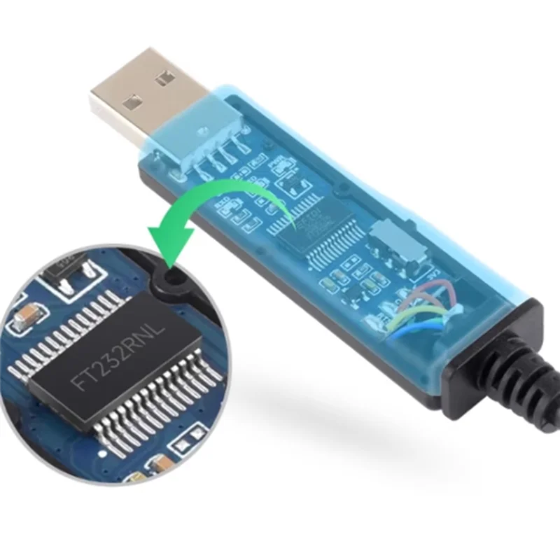 優れた工業用グレードの USB TTL(C) シリアルケーブル 6PIN ルーズヘッドインターフェイスオリジナル FT232RNL 保護回路