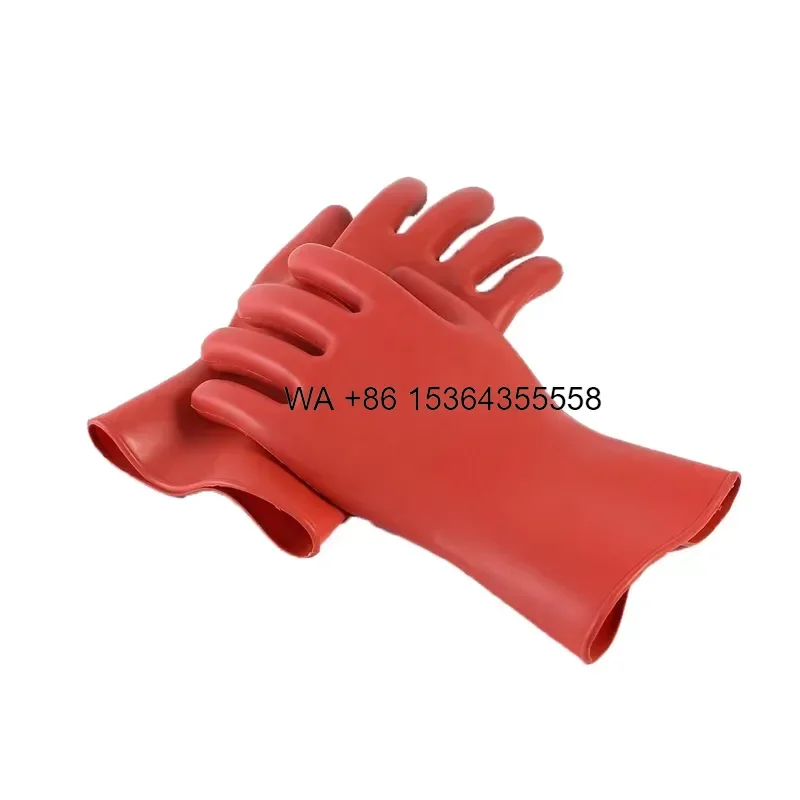 Wmwmnu for High Voltage Generation Anti Electricity Waterproof Work Gloves Factory Wholesale Wear Resistant Rubber for
