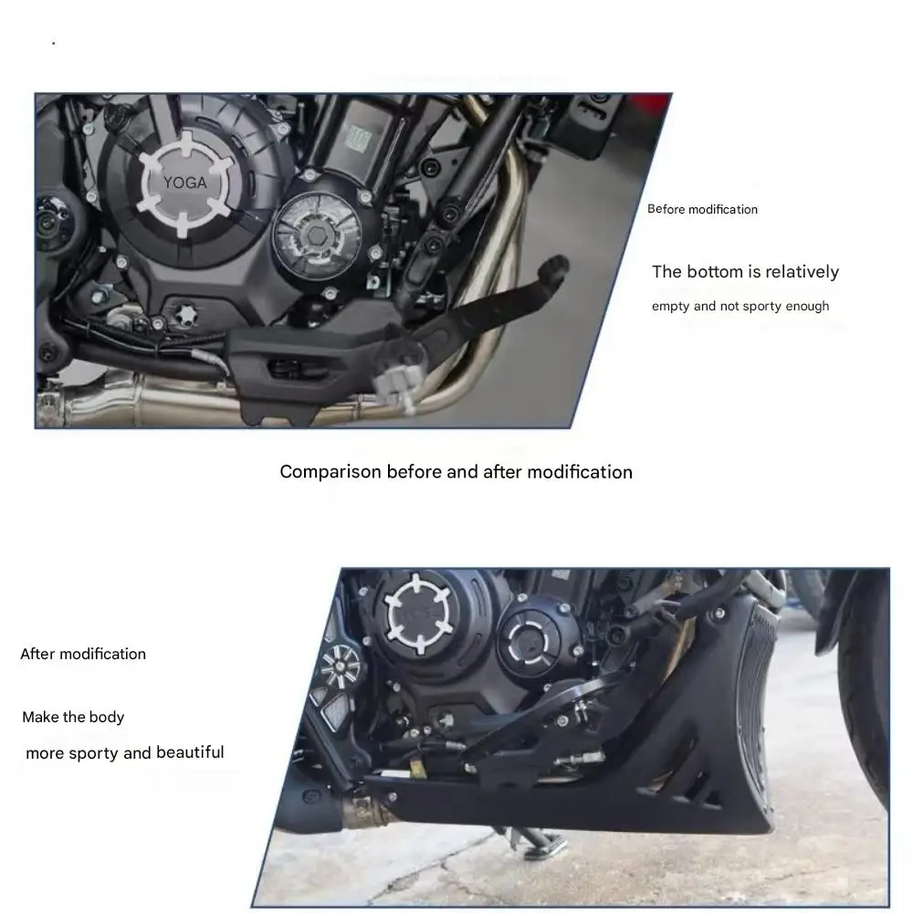 FOR VOGE CU525 Lower Engine Surround Deflector Shield Full Chassis Coverage Mud Sand & Gravel Blocker Engine Beautifier