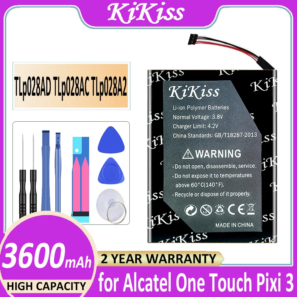 

Аккумулятор TLp028AD TLp028AC TLp028A2 3600 мАч для Alcatel One Touch Pixi 3 (7) LTE/7,0 4G Батарея
