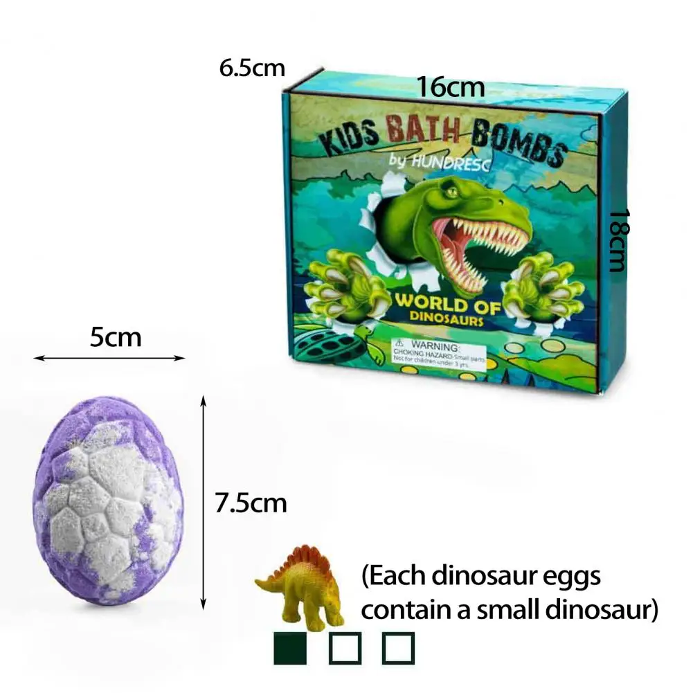 

Useful Bath Bombs Compact Dinosaur Essential Oil Bath Ball SPA Bathing Accessories Effective Bathing Salt Birthday Gift