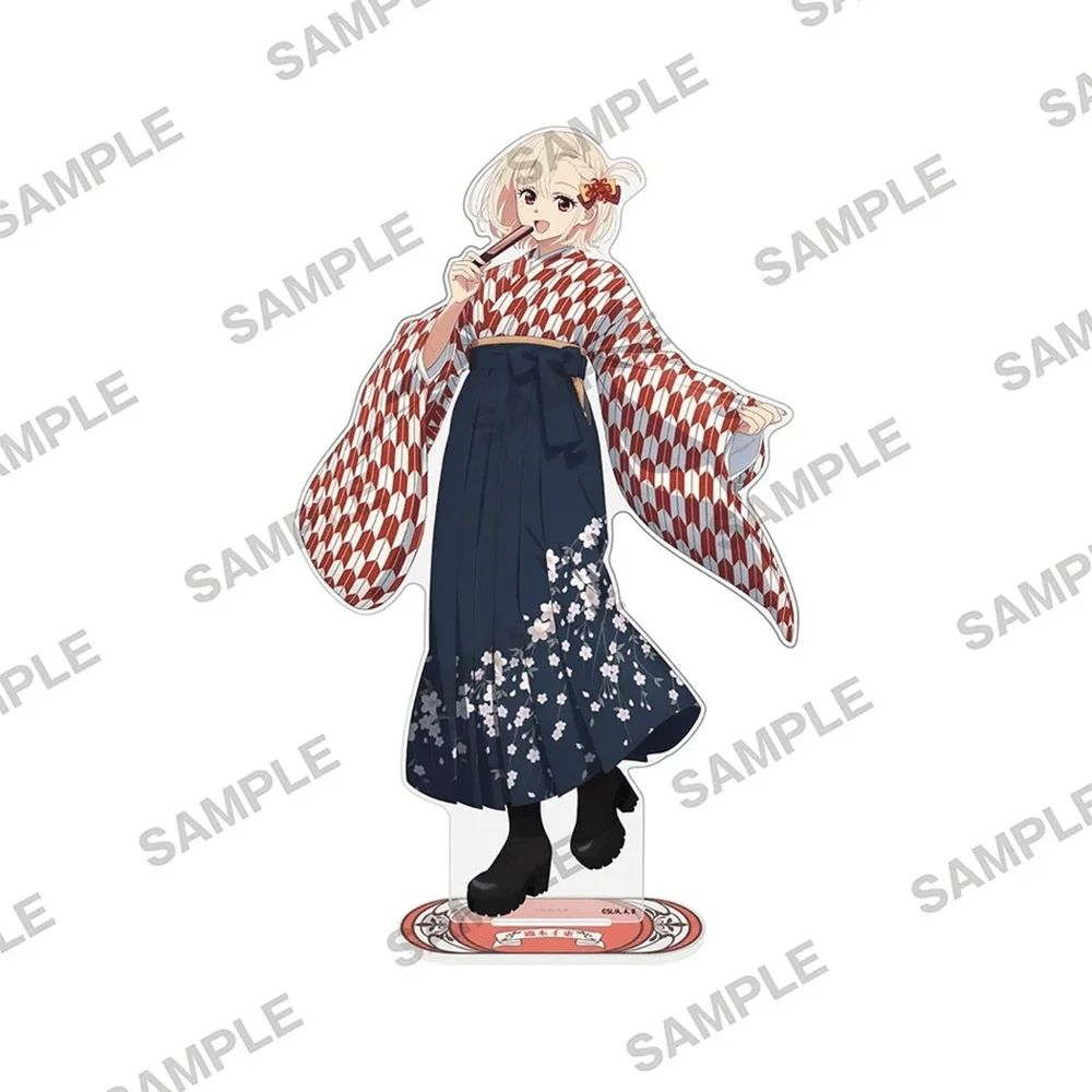 Lycoris Recoil Chisato Nishikigi 15cm Acrylic Stand Keychain Anime Figure Desk Decor Toy Model Peripheral Fan Gift