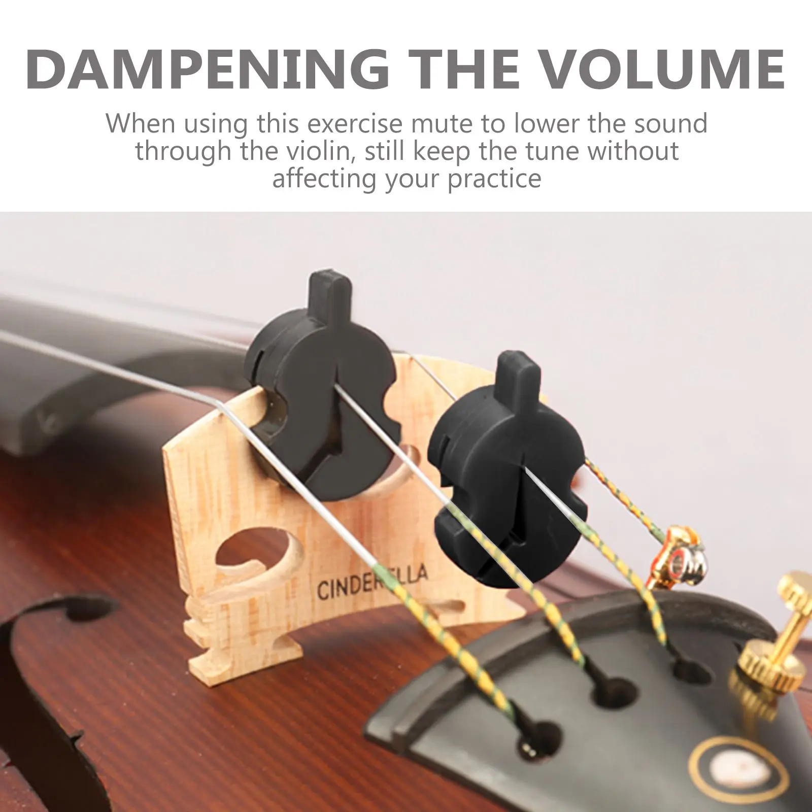 Sordina – accessoire de pratique pour violon en caoutchouc, silencieux, doux, pour amortisseur de violon, outil d'entraînement silencieux, Flexible, Durable, sans endommager, 8 pièces