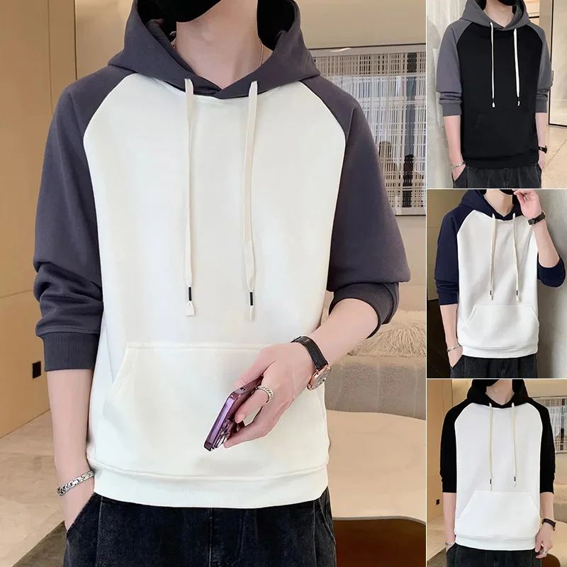 

Spring 2024 and Autumn Season New Men's Casual Fashion Personalized Hoodie Skin friendly Soft Fabric Super Versatile Top Coat 1