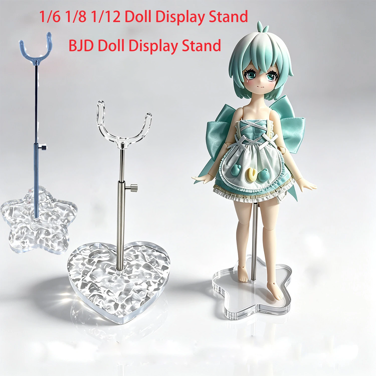 BJD Doll Display Stand Adjustable Special 6 1/6 1/8 1/12 Doll Display Rack Retractable Crotch Support Frame Holder Accessories