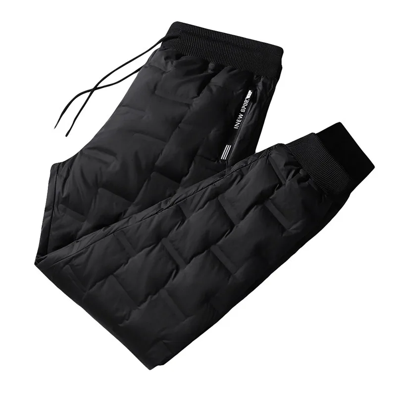 

Winter Trendy Men's Duck Down Pants, Fattened Large Size Thickened Outdoor Warm, Windproof and Cold-resistant Pants