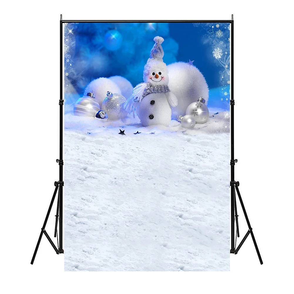 100*150cm Christmas Winter Snow Background Non-woven Canvas Baby Photo Backdrop Photography Studio Supplies Props Home Decor