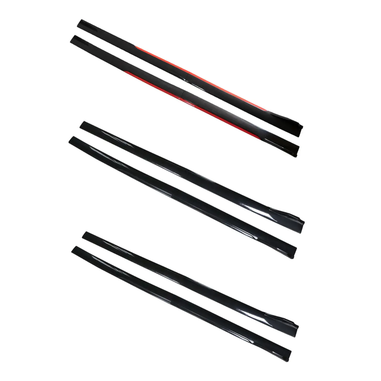 2Pcs Generic Car Side Skirts Universal Replace Anti Scratch High Performance 78.7