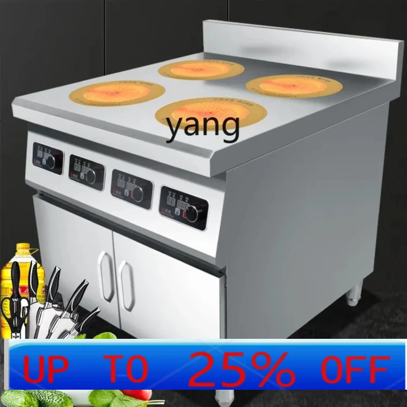 

lhh commercial induction cooker multi-head Malatang four-head cabinet high-power electric ceramic cooker