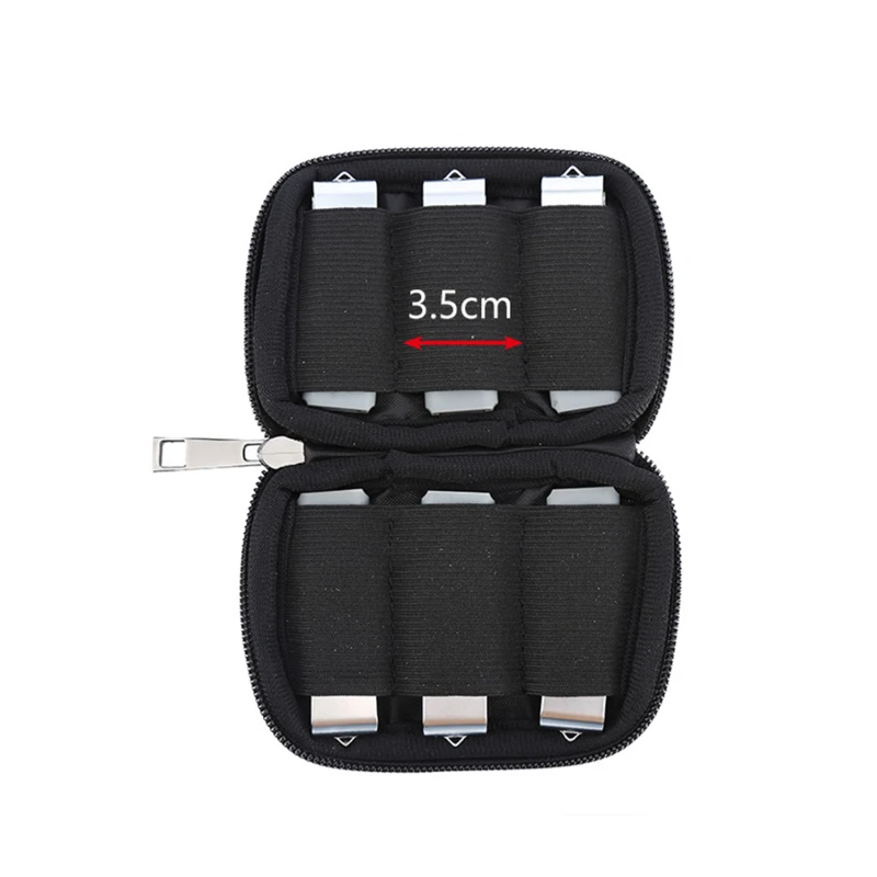 Organizer per unità Flash USB a 6 scomparti Mini Bank Online K-treasure Sorting scatola di prodotti elettronici custodia protettiva portatile