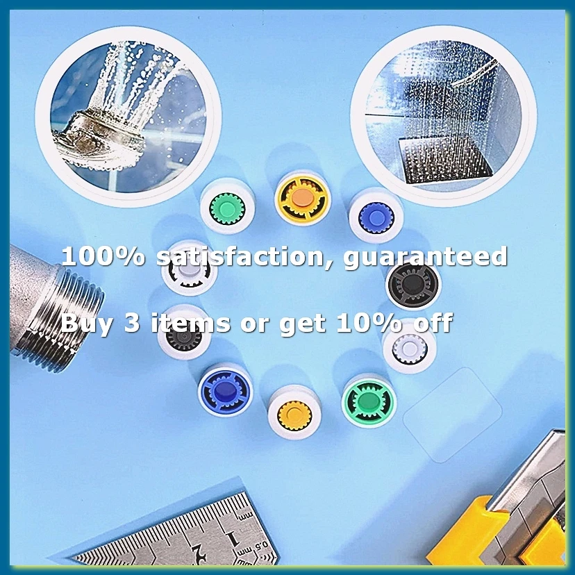 ●10 Pieces Water Flow Restrictor 1.5/1.8/2.0/2.5/3.0 GPM Shower Water Flow Reducer Shower Head Limiter Set for Shower
