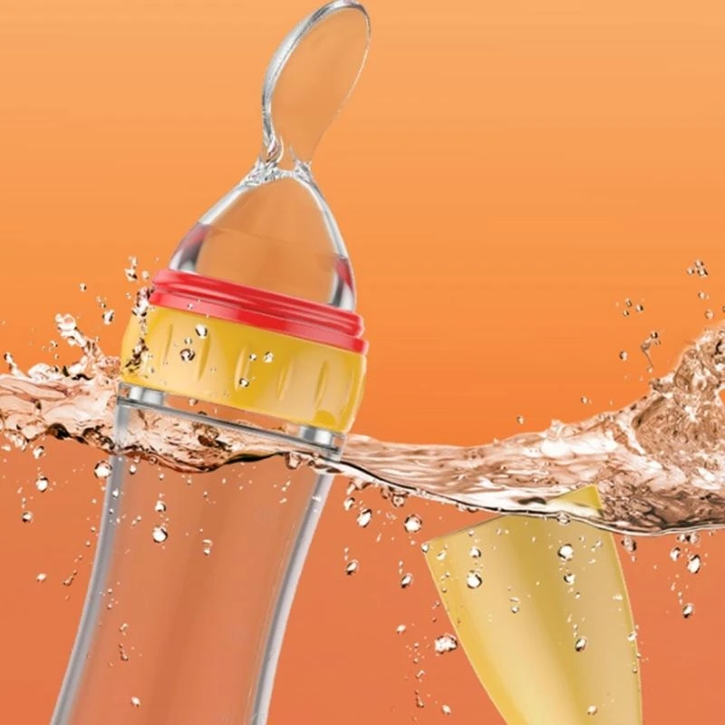 

J15U 90 мл бутылочка для кормления новорожденных силиконовая ложка-кормушка столовые приборы посуда