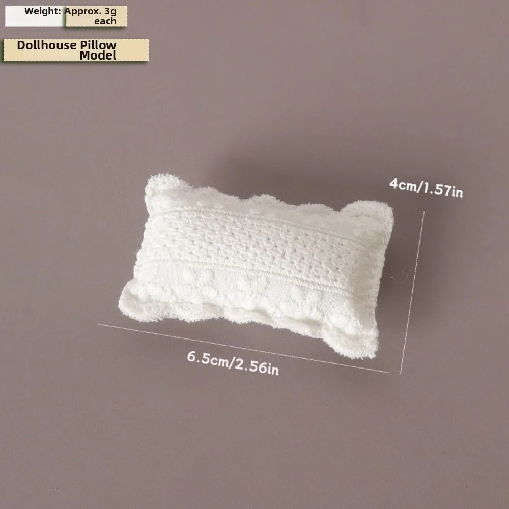 Mini Dollhouse Miniature Lace Pillow 1:12 Multistyles Sofa Pillow Cushions Dolls House Home Accessories For OB11 Doll