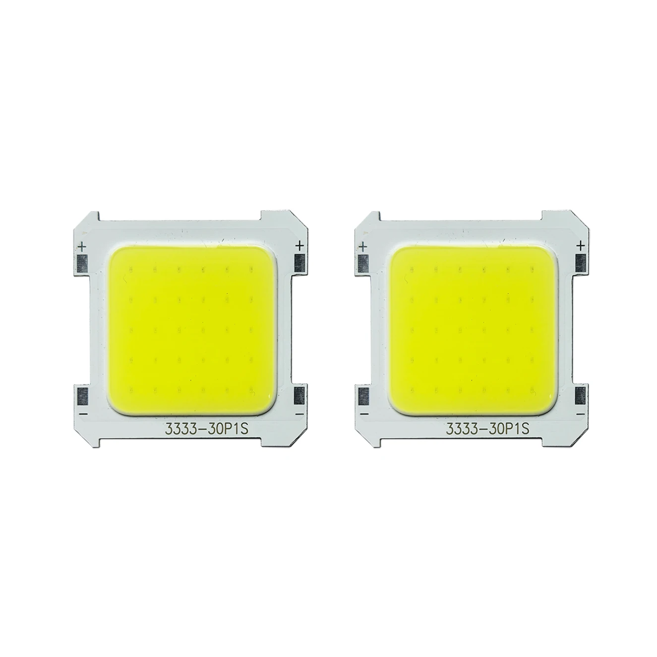 2PCS Packing 5W 2.8-3.2V Cold White COB LED Chip High Brightness Integrated Lighting Source for Camping Spotlight Lamp