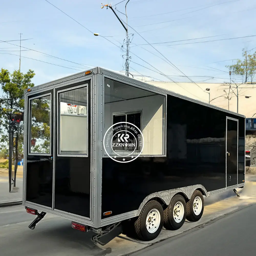 

OEM Commercial Mobile Food Truck for Sale Stainless Steel Hot Dog Food Carts Street Dicing Van with Fast Food Snacks