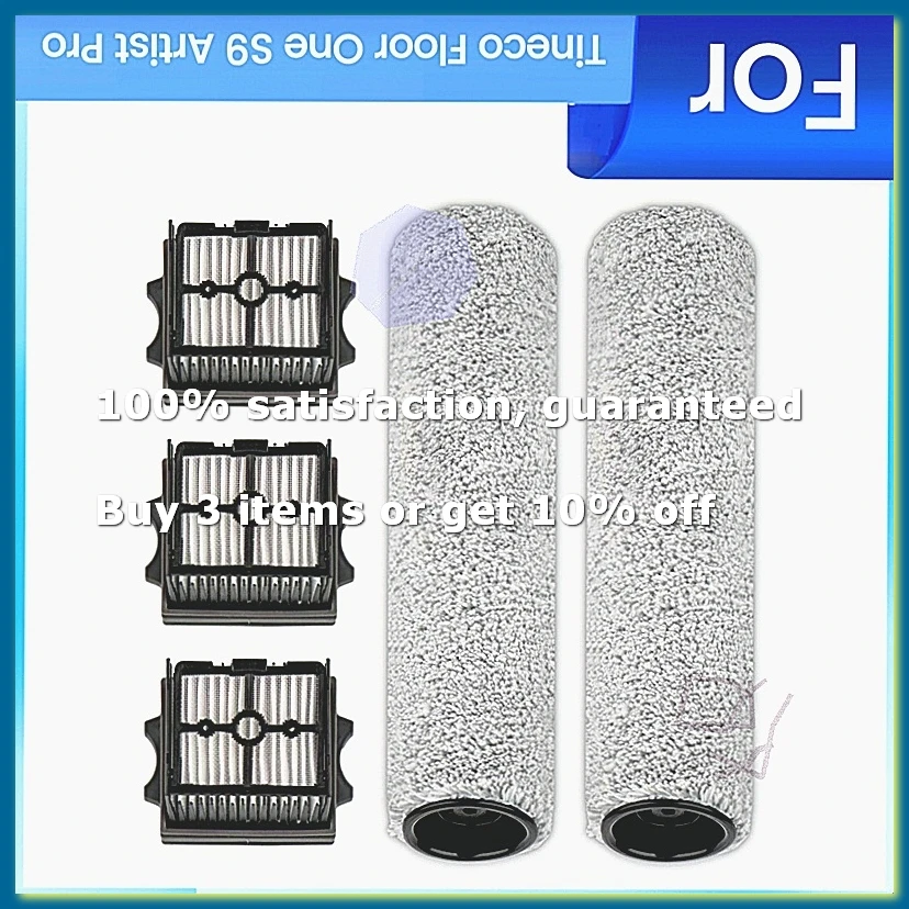 Replacement Accessories Kit for Floor One S9 Artist Pro Vacuum Cleaner Main Brush Hepa Filters Spare Attachments