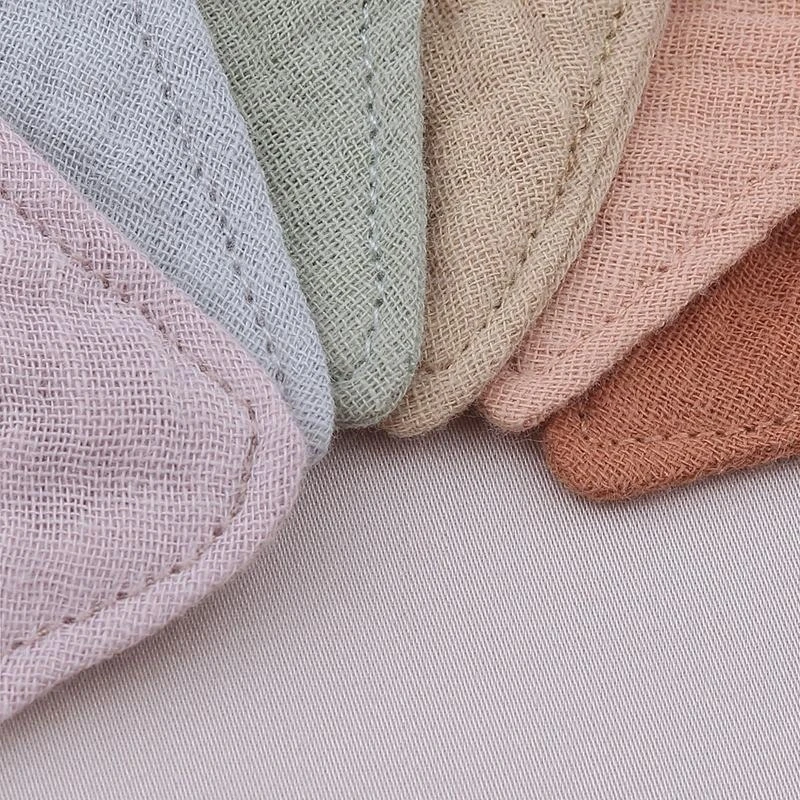 

Y4QA 5pcs Baby Infant Cotton Bib Newborn Solid Color for Triangle Scarf Feeding Saliva Towel Bandana Burp Cloth Boys Girls Gi