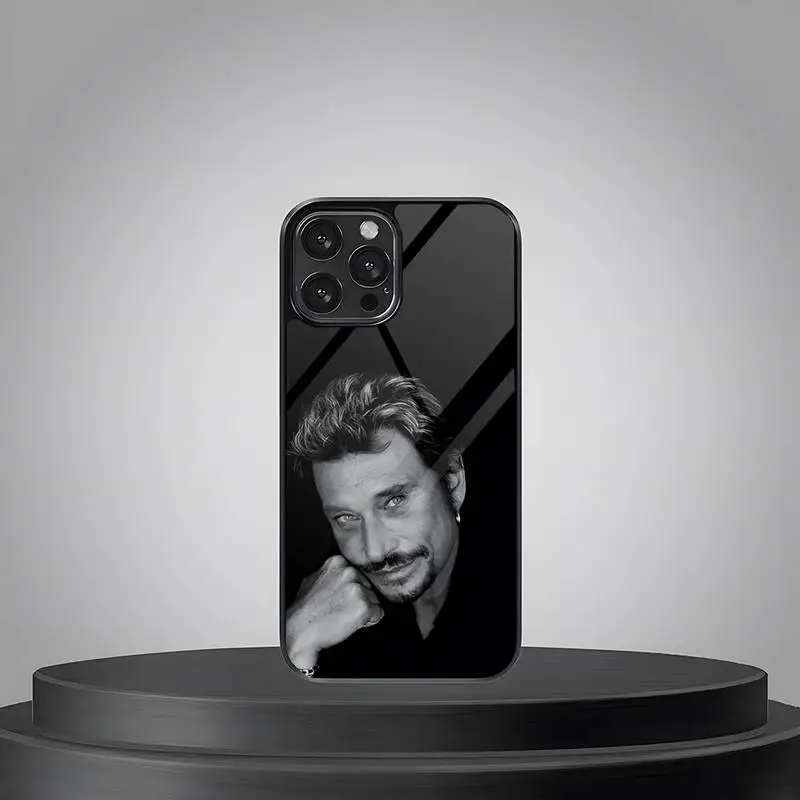 Johnny Hallyday Music Phone Case PC+TPU For Iphone Apple 14 Pro Max 11 13 12 Mini 6S 7 8 Plus X Xs XR SE Luxury Cover