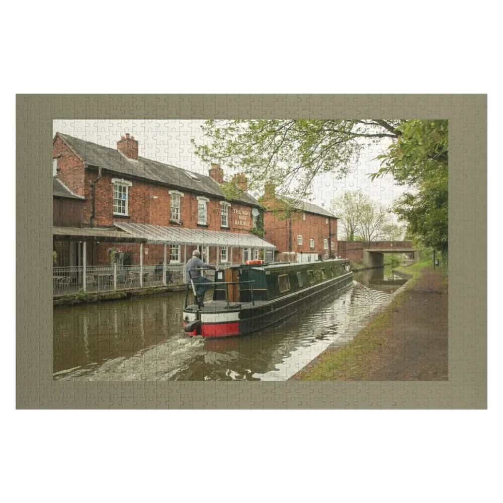 

The Boat and Railway Jigsaw Puzzle Custom With Photo Jigsaw Custom Puzzle