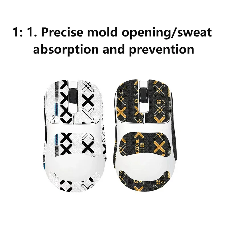 Antislip muisgreeptape + precisie skate-sticker voor AJAZZ AJ179/AJ179 Pro - perfect voor E Sports antislipfunctie