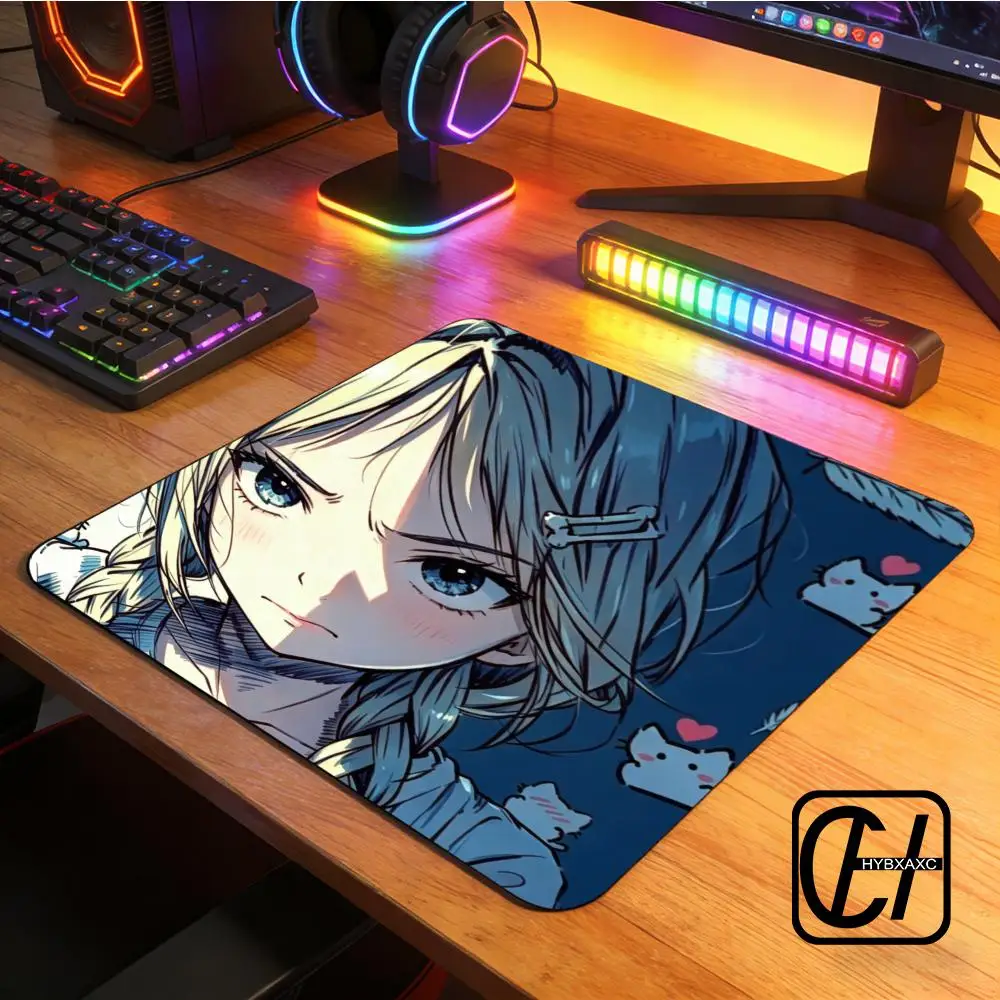 

Gamer Mouse Pad Ultrafine Surface Game Professional Non-Slip E-Sports Gaming Mousepad Anime Girl Rubber Mouse Mat Waterproof Mat