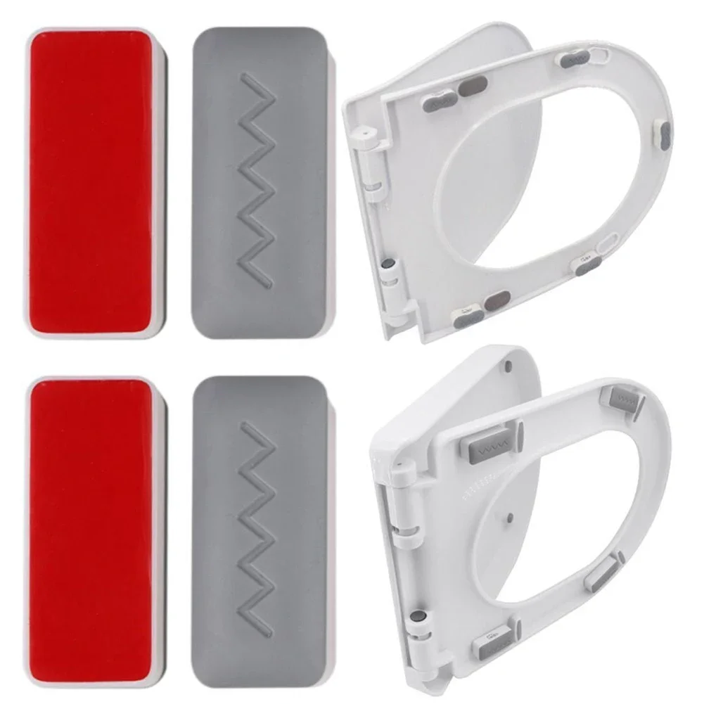 4Pcs Toilet Seat Bumper Buffer Strong Adhesive Toilet Seat Shockproof Protection Pad Bathroom Hardware Accessories