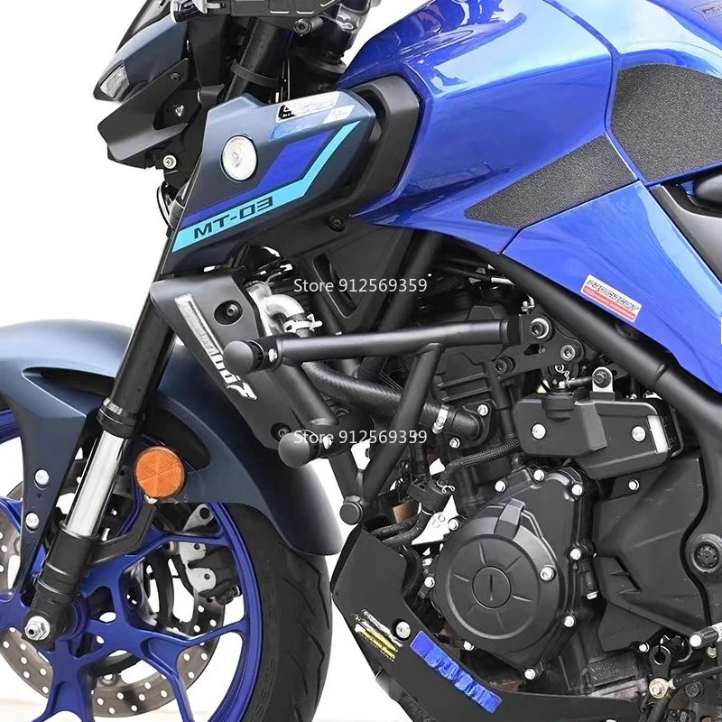 For Yamaha MT03 bumper spring competitive bar anti fall protection bar engine protection bracket modification accessories