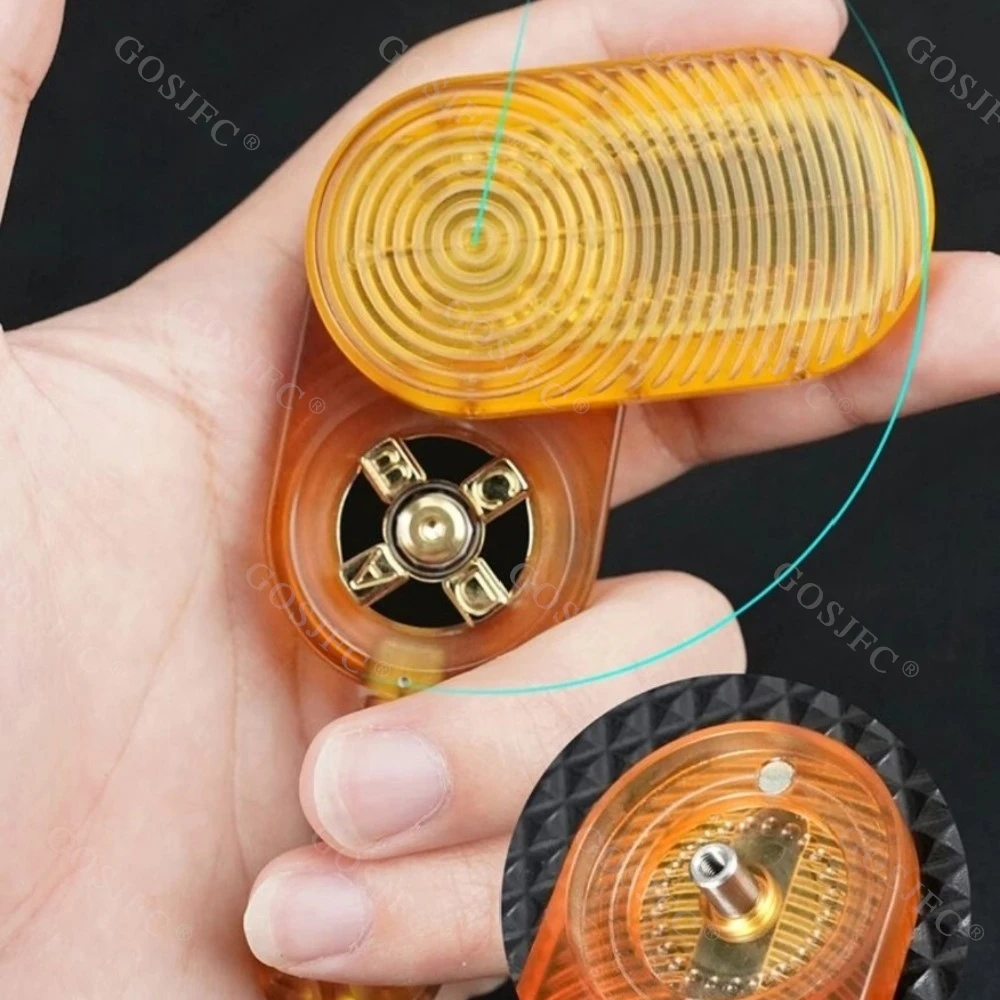 My Joys EDC Fidget Slider PEI gira izquierda y derecha 360 °   Empuje los dispositivos del alivio de la ansiedad del deslizador con el espinner del pendiente
