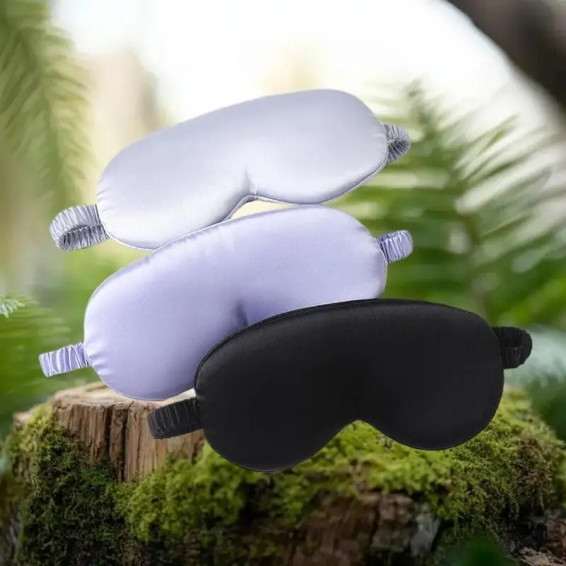 Luxury 3D Sleep Mask: Imitation Silk Contoured Design with Zero Pressure for Deep Sleep