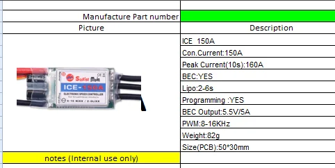 ICE YEP ESC 150A (2~6S) SBEC Brushless Speed Controller adjustable F3A brake for RC hobbyking helicopter airplane