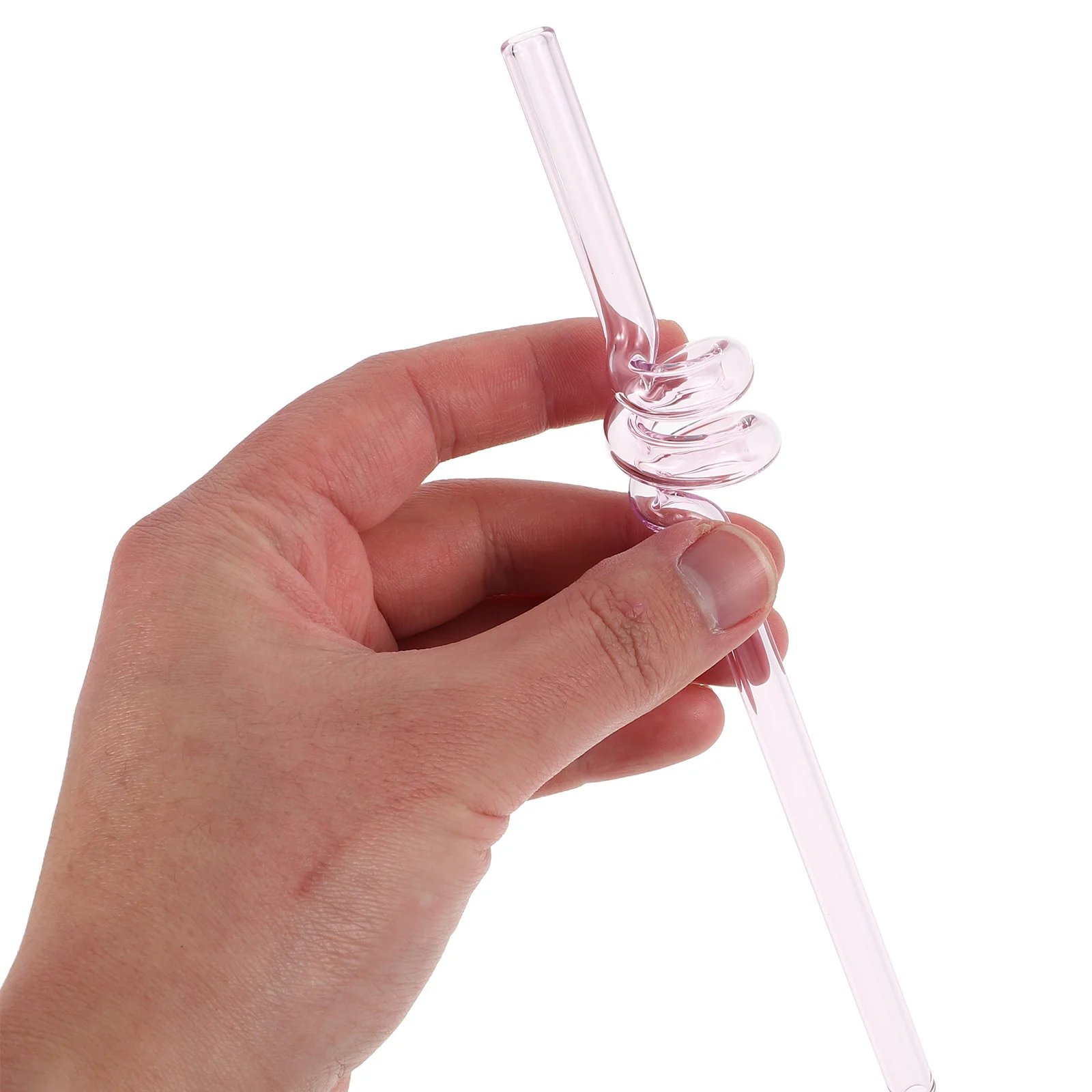 

Beverages Straw Drinking Straws Clear Glass Eusable Japanese-style Glasses Replacement Delicate Pink
